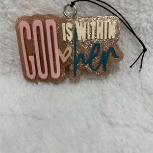 Sweet Grace Car Freshener “God Is Within Her” Hanging Air Freshener